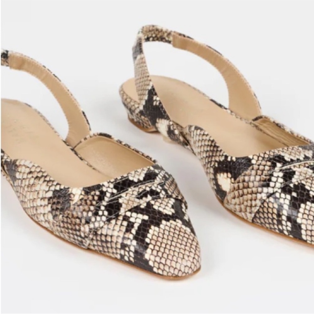 Snakeskin Pattern Flats